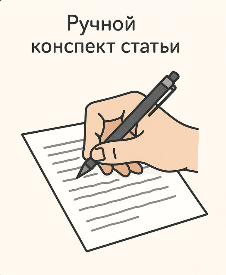 До: ручной конспект статьи